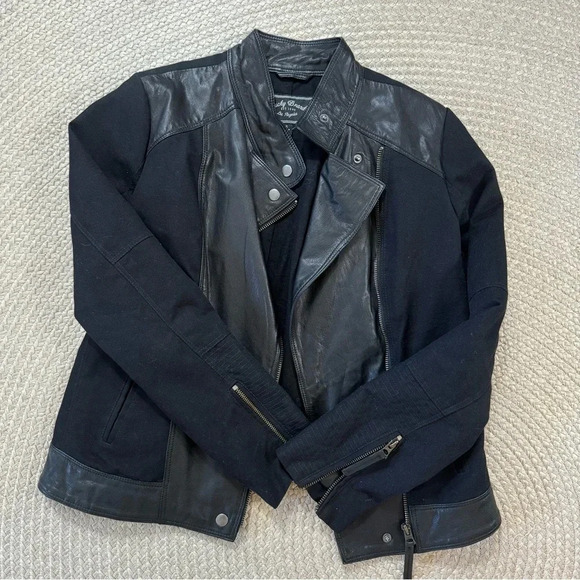 Lucky Brand Leather Moto Jacket - Picture 4 of 6
